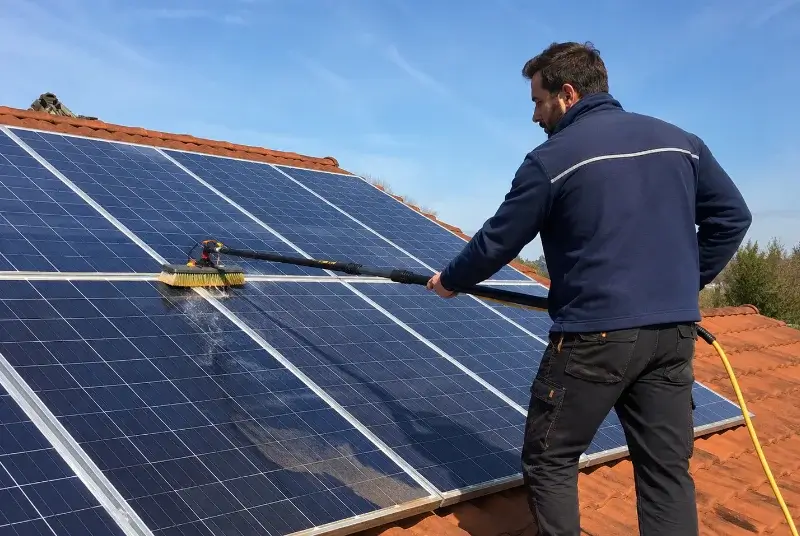 Nettoyage et entretien de panneaux solaires à Lampertsloch